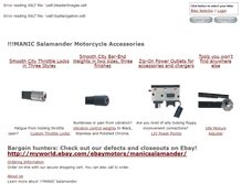 Tablet Screenshot of manicsalamander.com